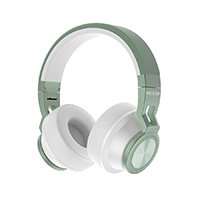 Audifonos Backdrop Inalambricos De Diadema Bluetooth - Alambricos Color Blanco Con Verde